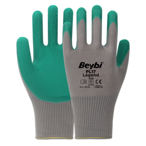 PL17 Legend Polyester Örme Lateks Eldiven