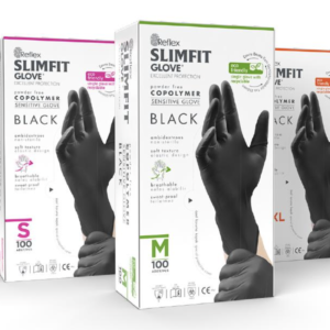 Reflex Slimfit Pudrasız Copolymer Siyah Eldiven